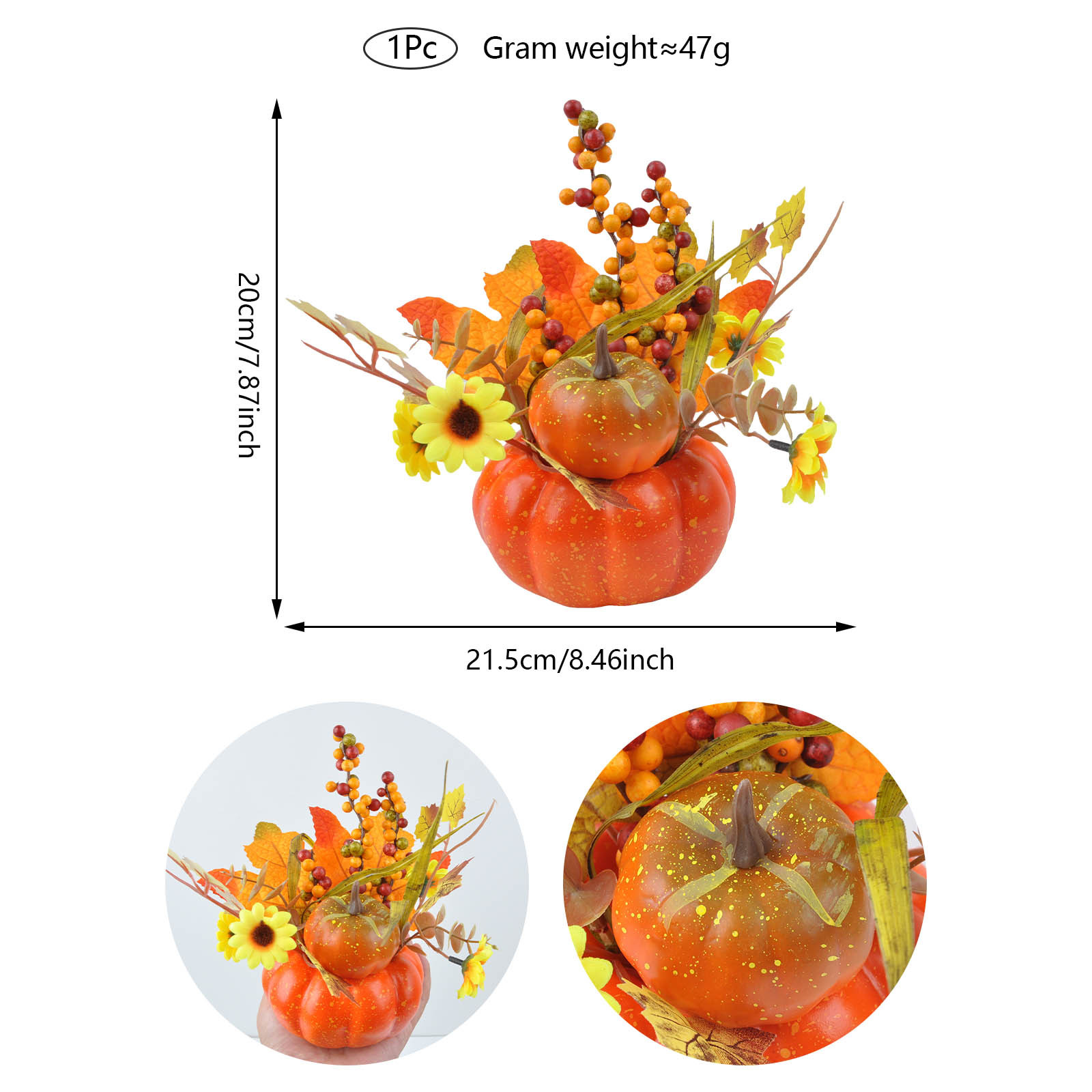 추수감사절 호박 화분 05