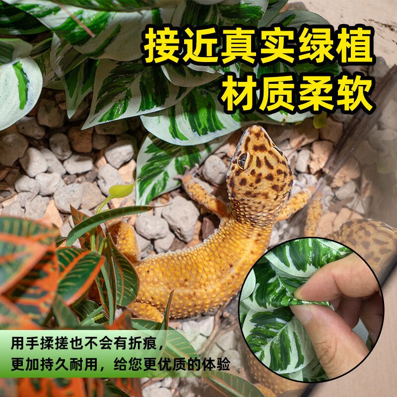 iluminación de chispa escalar caja de simulación de plantas verdes paisajismo escalar mascota decoración ventosa tortuga hoja de paisajismo planta de ángulo ciliar guardian palacio