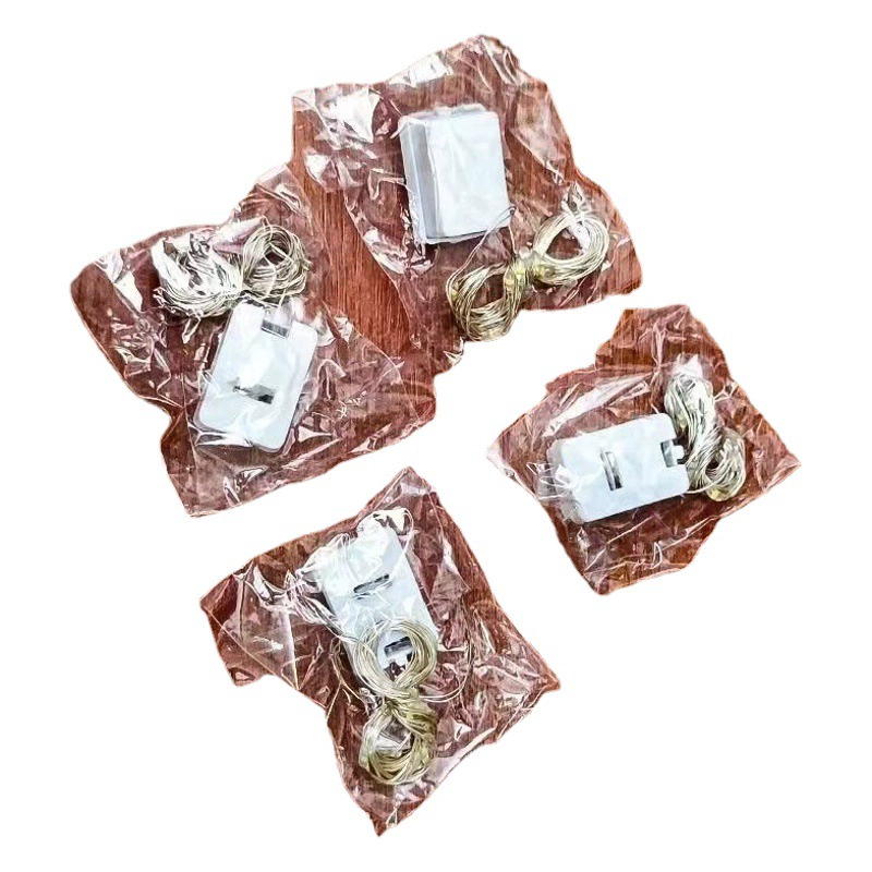 Медная проволока гирлянда Рождественские светодиодные декоративные фонари Светодиодная маленькая кнопка белого ящика медная проволока лампа струна фестиваль атмосфера лампа гирлянда оптом