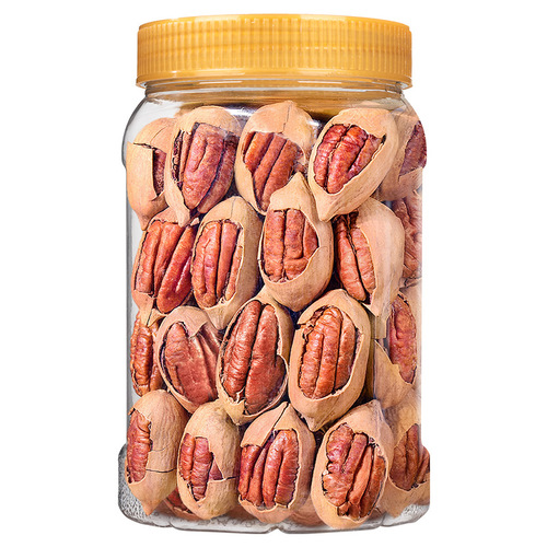 临安碧根果罐装500g开口薄壳奶油坚果休闲零食碧根果干果炒货批发