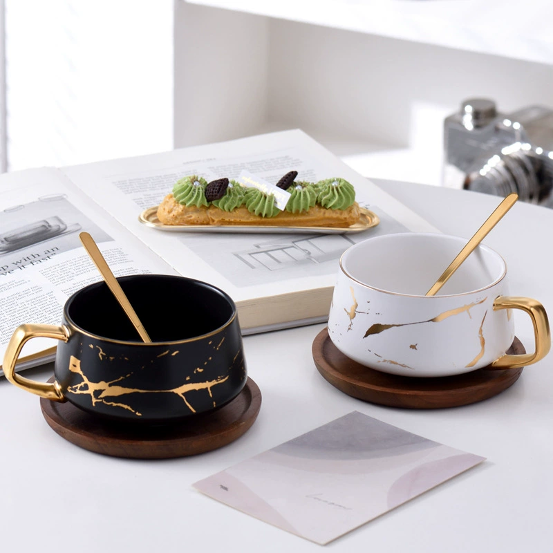 INS Nordic Christmas Gift Marble Malker Cup light luxury couple против чашки офис кофе молочный керамический cup