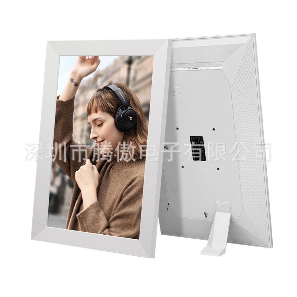 Marco de fotos digital WiFi 10 pulgadas transfronterizo Venta caliente Frameo marco de fotos electrónico 15,6 pulgadas HD BOE pantalla de publicidad