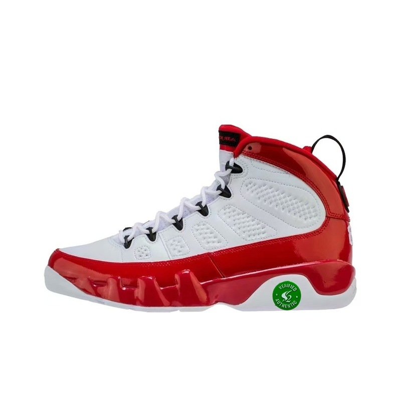 人気の純正オリジナル AJ9 ハイトップ耐摩耗性バスケットボールシューズ白赤オールドブラックグレー中国赤耐摩耗性衝撃吸収男性と女性同じスタイル|undefined
