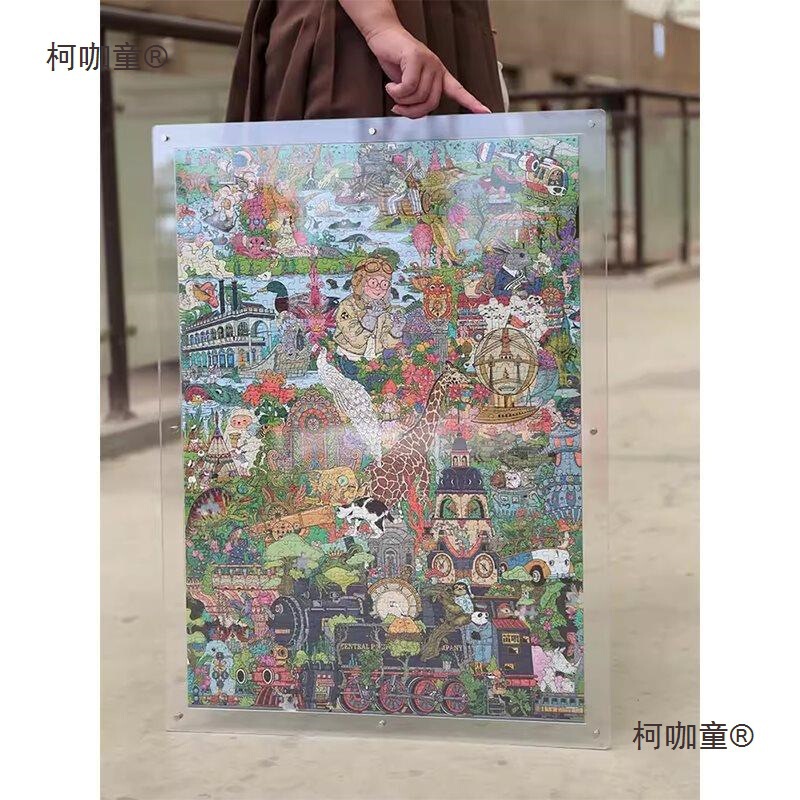 Acrylic Transparent Puzzle Photo Frame Picture Frame 50 Three-Layer Transparent Acrylic Frame Two-Layer Transparent Acrylic Metabo