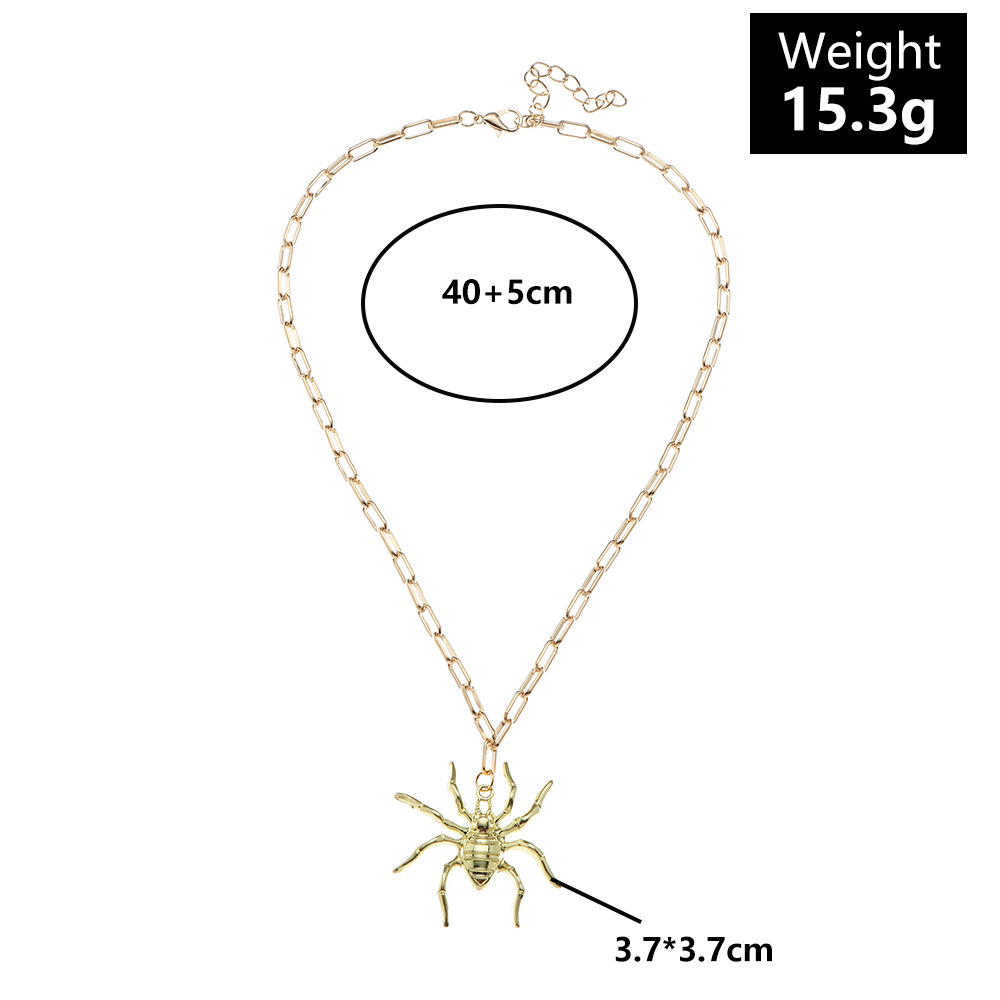 Halloween Spider Shape Pendant Necklace Wholesale Nihaojewelry