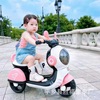 Electric motorcycle, children's three-wheeled bike for boys and girls electric battery, car with seat, remote control