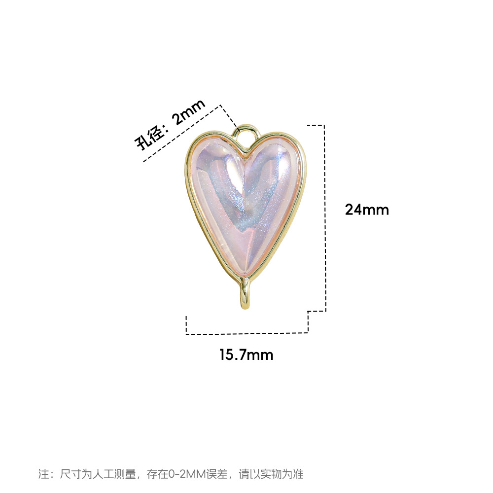 Heidi Mermaid Aleación doble cara amor accesorios joyería cadena de teléfono móvil collar llavero doble colgante