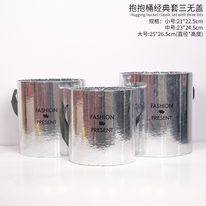 Cubo de abrazo Cubo de ramo Cubo de bricolaje clásico Cubo de tres brazos Espesar Floristería sin tapa Caja de embalaje de flores Caja de regalo de flores