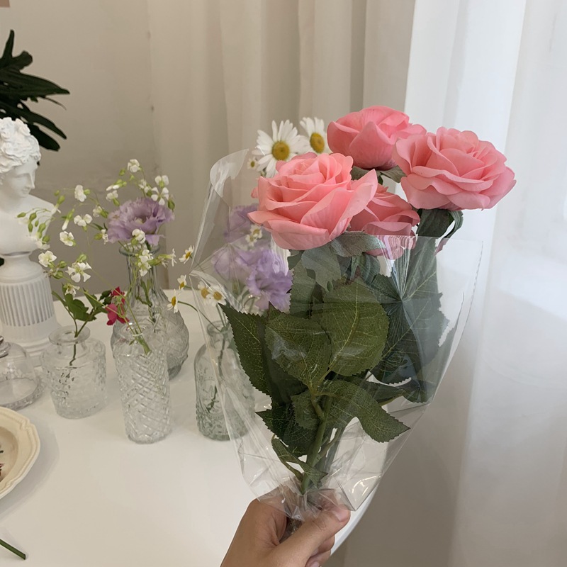 INS 스타일 소녀의 하트 트루 로즈 보습 룸 장식 진정한 꽃 바탕 화면 장식 사진 소품