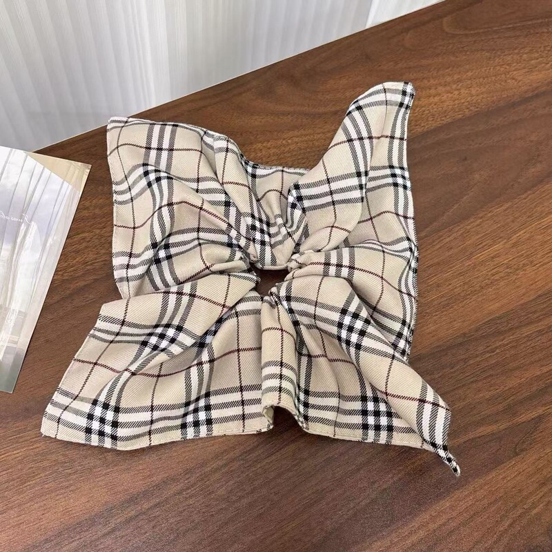 Light Coffee Retro Plaid Square Scarf Hair Tie for Women 2026 New Style Ponytail Bun Hair Rope Fabric Niche Hair Accessory Hair Tie Light Coffee Retro Plaid Square Scarf Hair Tie for Women 2026 New Style Ponytail Bun Hair Rope Fabric Niche Hair Accessory Hair Tie