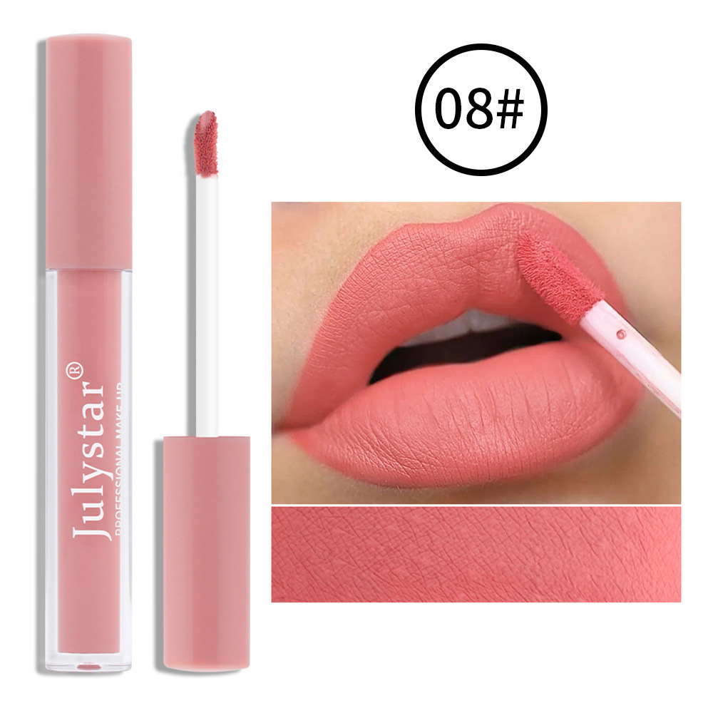 Lápiz Labial Mate Dulce Sin Manchas En La Taza De Maquillaje Sin Decoloración Brillo De Labios 1 Pieza display picture 8