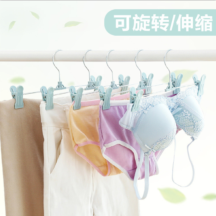 Pantalones de plástico antideslizante sin marcas percha de pantalones clip de ropa interior colgar percha de ropa de casa tienda de ropa