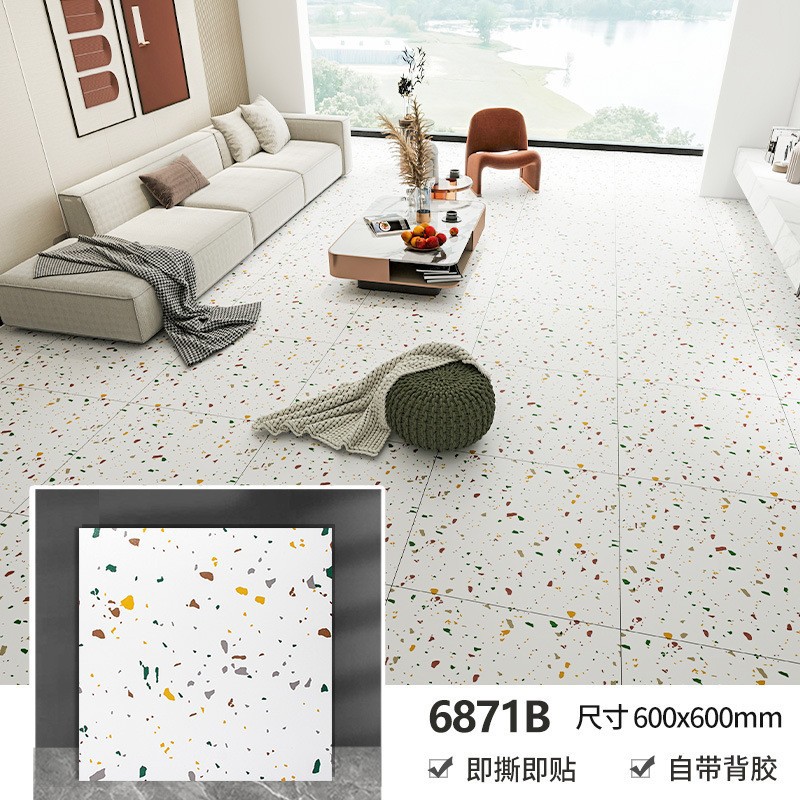 pegatinas de suelo de PVC autoadhesivas renovación doméstica esterradura antideslizante autoadhesiva pegatinas de suelo de azulejos imitables