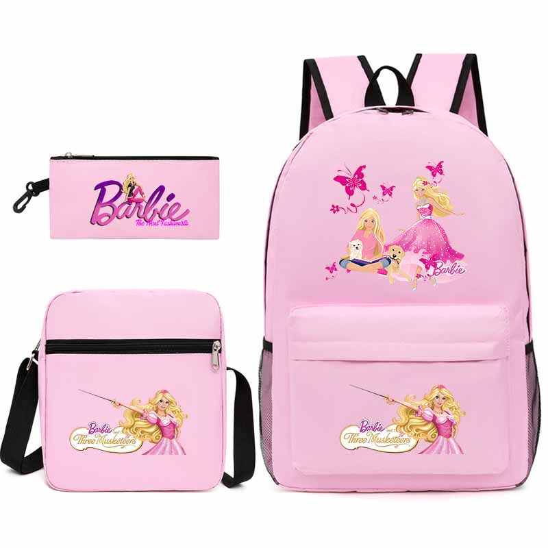 Cross-border New Barbie Student Backpack Barbie Princess Printed Schoolbag Large Capacity Computer Backpack Cross-border New Barbie Student Backpack Barbie Princess Printed Schoolbag Large Capacity Computer Backpack