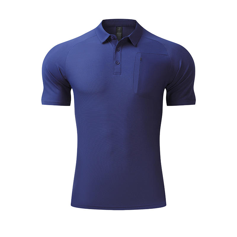 Camiseta de polo de golf de secado rápido para hombre de lujo ligero Camiseta de solapa Camiseta de polo de manga corta de gama alta deportiva Logotipo personalizado