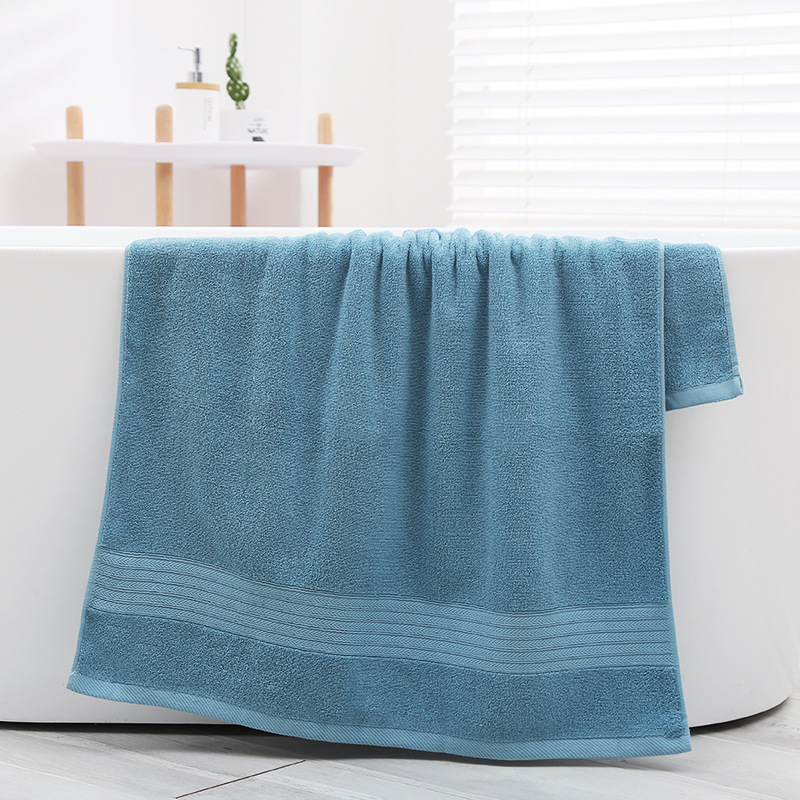 Toalla de baño hombres y mujeres al por mayor 70*140 algodón absorbente baño adulto algodón Hotel Toalla de baño Comercio exterior entrega logo