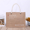 currency portable Shopping Yellow sacks Film Flax Gift Bags advertisement Propaganda Sack make wholesale