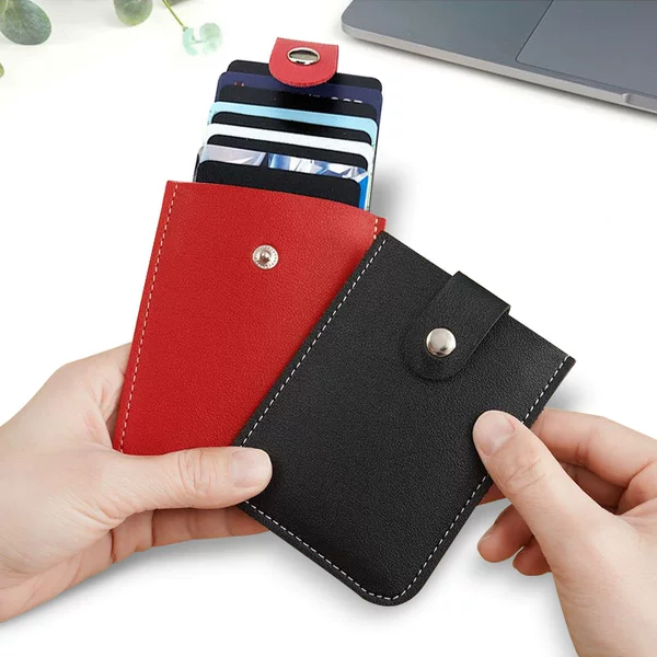 Card Holder with Lychee Pattern, Portable Card and Id Storage Bag, Simple and Compact Card Holder, Event Gift Card Sleeve