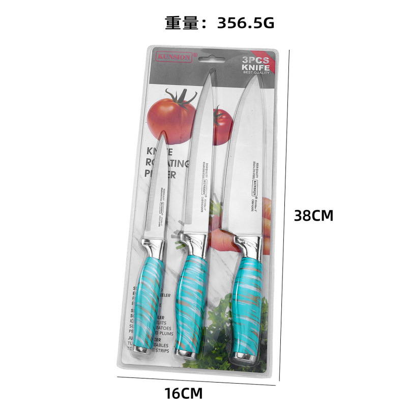 Cuchillo de acero inoxidable 5 piezas cuchillo de cocinero afilado casero cuchillo de frutas cuchillo de regalo