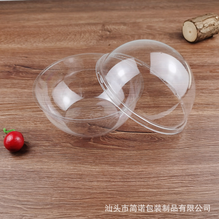 Caja de embalaje de pastel de cumpleaños de San Valentín caja de cristal transparente Bola de mousse de Navidad huevo de coco fruta caja de embalaje de pesca