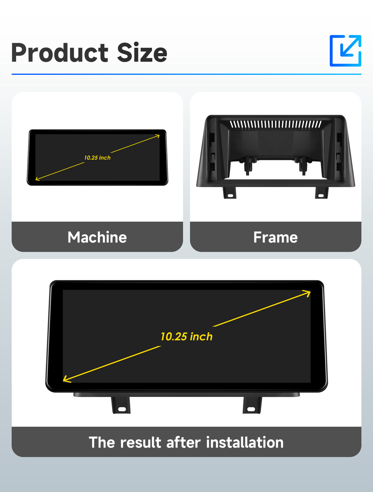12.3inch Suitable for BMW 1 Series 2 Series F20 F21 central control large screen GPS navigation all-in-one machine with Bluetooth Carplay