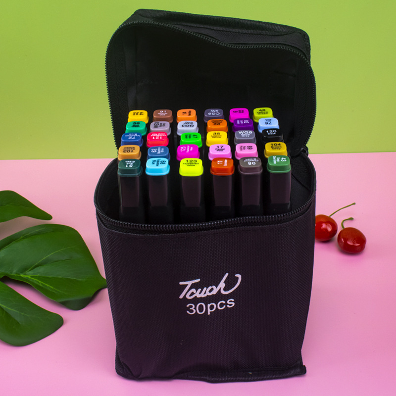 Touch al por mayor Marcador de dos cabezas Alcohólico Acuarela aceitosa Juego de pintura especial de arte para niños Ventas directas