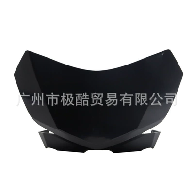 Suitable for Nisu+B Uqi+/U+ Instrument Windshield Carbon Fiber Wind Deflector Accessories Modified Deflector Cover (Motorcycle front windshield) - black