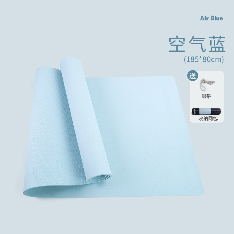 Yoga Mat TPE antideslizante amortiguador mudo saltar la cuerda Mat almacenamiento en el hogar danza fitness ensanchado Mat estera de los deportes