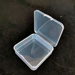 9.5 square high transparent plastic box PP box spare parts storage box hardware jewelry fishing gear spring couplets self-adhesive storage