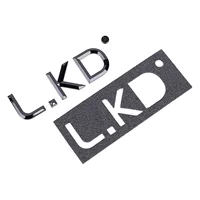 3D пластиковая Гальваническая табличка номер буквы вывеска хромированная Автомобильная Хвостовая этикетка ABS литье под давлением Сплит знак