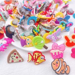 New shoe lace hole shoe accessory PVC non-infringement shoe flower shoe buckle LED flash light cartoon decorative accessories wholesale