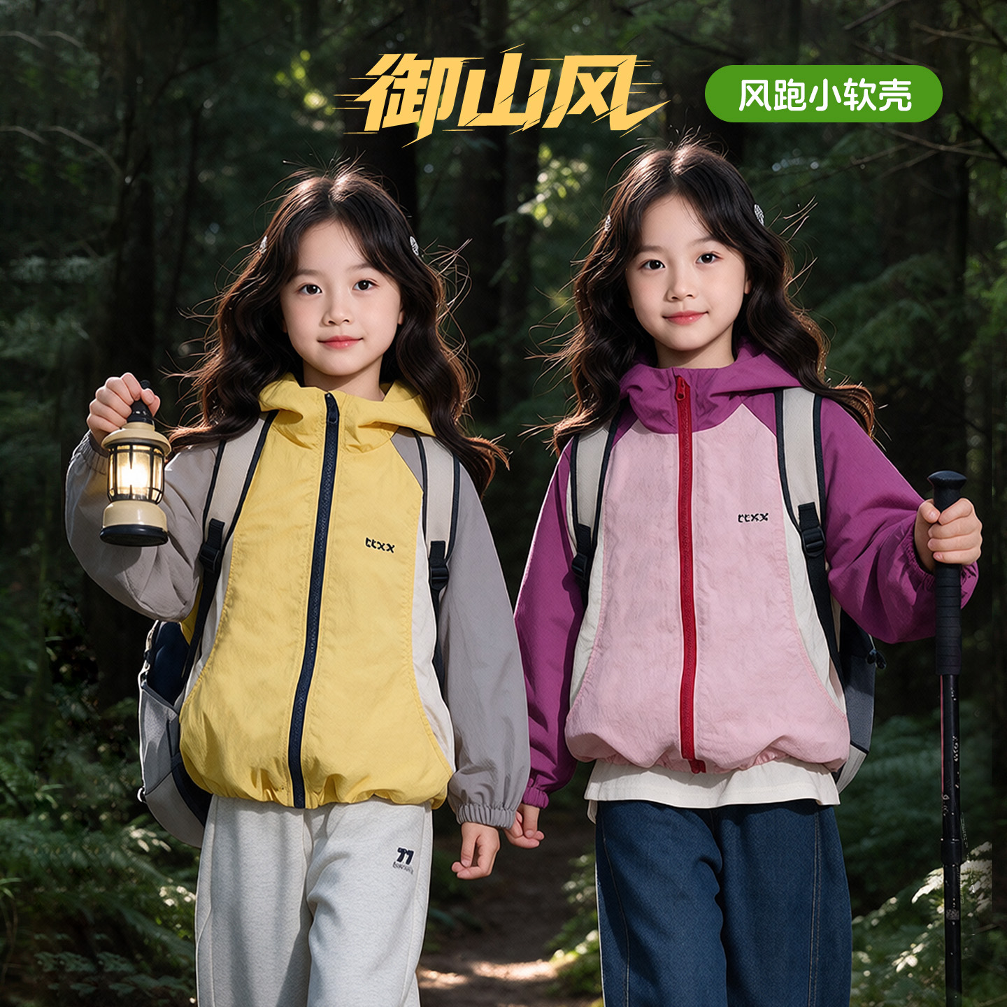 Tutu Little Elephant Children's Clothing Girls' Soft Shell Jacket 2026 New Children's Autumn Outdoor Windproof Spring and Autumn Style