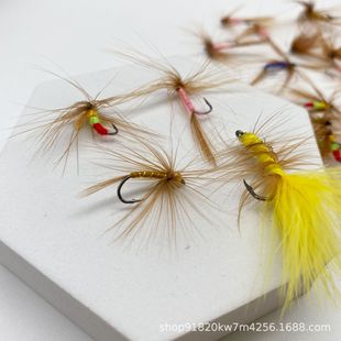 Fly Hook, Lure Hook with Barbs, Fly Imitation Mosquito Bait, Bionic Bait Fishing Group, Single Hook Micro Bait