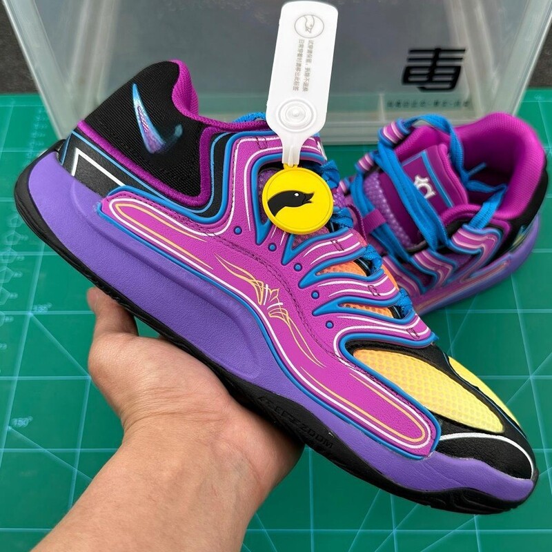 Cross-Border Putian Durant 18Th Generation Basketball Men's Shoes Kd18 Air Cushion Practical Sneakers Breast Pink Black Warrior Cushioning Cross-Border Putian Durant 18Th Generation Basketball Men's Shoes Kd18 Air Cushion Practical Sneakers Breast Pink Black Warrior Cushioning