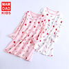 children Nightdress Long sleeve Autumn and winter Mom and Dad girl pajamas cotton material Parenting baby Home Furnishings Air conditioning service