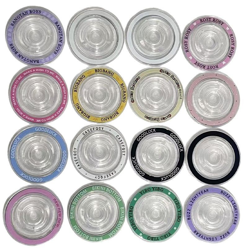 Chasis de succión magnética magsafe Airbag móvil base transparente accesorios de succión magnética goteo pintado redondo