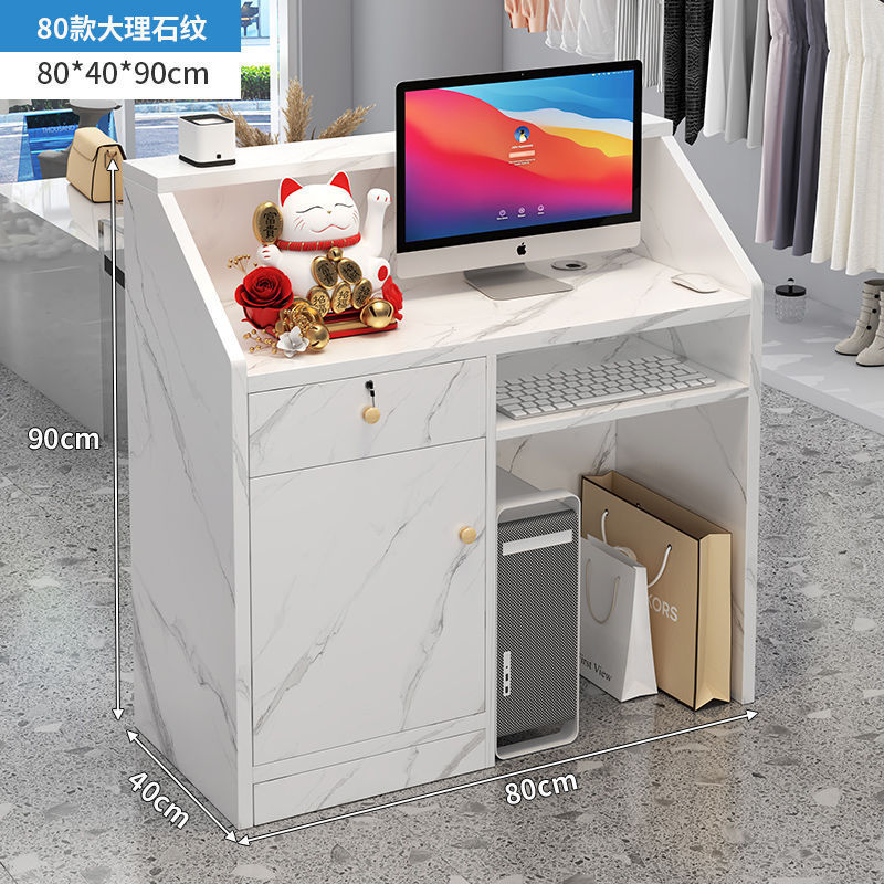 ショップ シンプル バーカウンター レジ フロントデスク 小型カウンター 美容室 衣料品店 美容室 受付デスク クロスボーダー|undefined