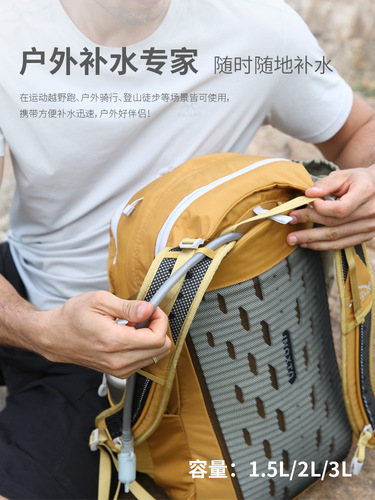 Powerful Open and Bright 2L Hydration Backpack for Cycling, Running, Off-Roading, Water Bladder Outdoor Hiking Backpack Foldable Water Bag