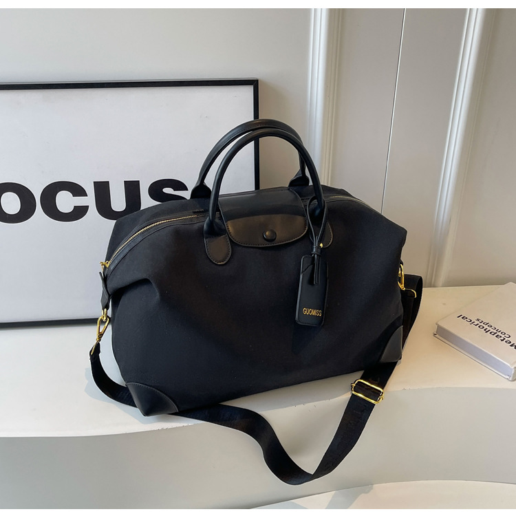 Bolso de lona informal de gran capacidad para mujer, nuevo modelo 2025, moderno, ligero, para viajes, bandolera, bolso de hombro