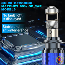 批发a8汽摩双光透镜H4 H7 H11 9005 9006 led projector lens LED