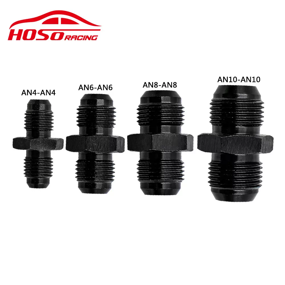 跨境汽车改装AN转AN油冷油管外丝连接适配器双头螺纹转接头AN6