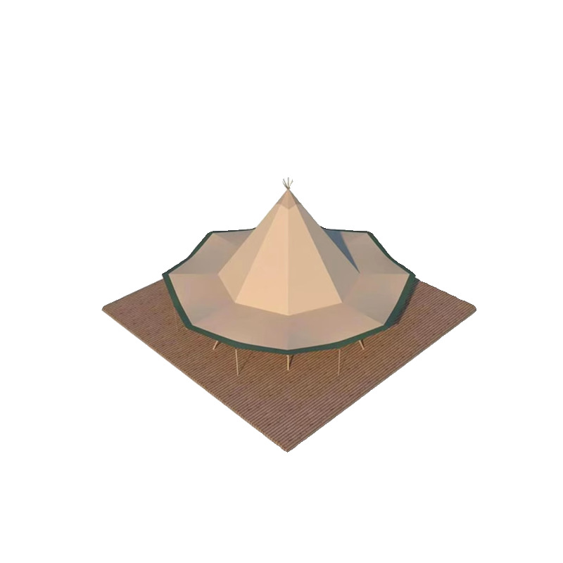 Camping al aire libre Tiendas de campaña indias Grandes sombreros de paja Actividades Bar Grado Tiendas de campaña para reuniones múltiples Gran techo