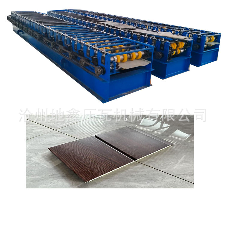 长城板机器金属雕花板设备聚氨酯金属雕花板机器沧州地鑫压瓦机