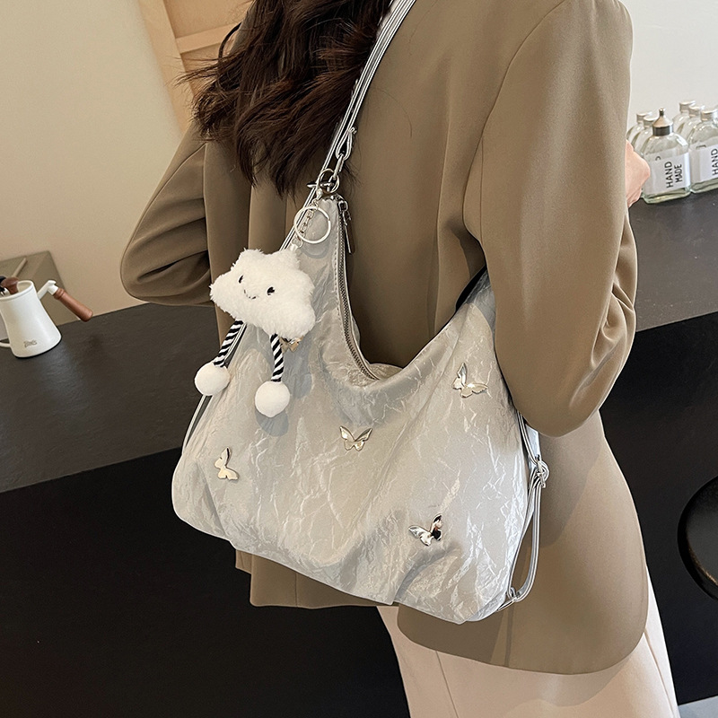 Casual suave bolsa de gran capacidad para mujeres 2026 nueva moda de viaje mochila de hombro multiuso bolso de cubo de hombro