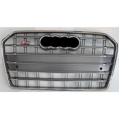 C7Pa Front Bumper Grille Grille Water – Zhongwang - 16-18-s6-gray-bottom-silver-frame-silver-label-grille