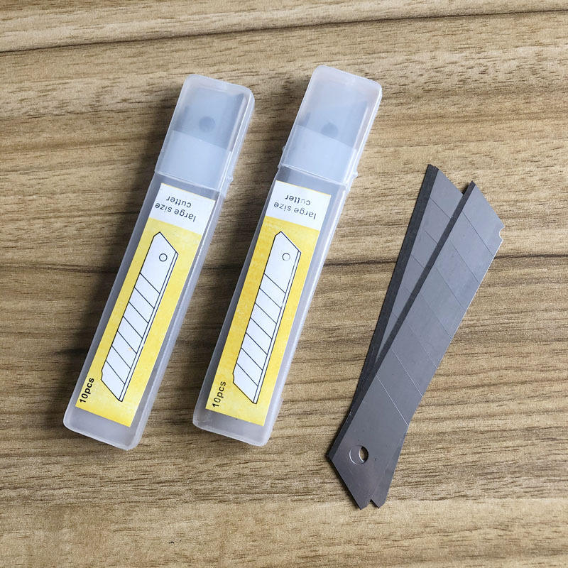 Suministros de oficina arte cuchillo hoja grande caja metal papel pintado cuchillo hoja al por mayor