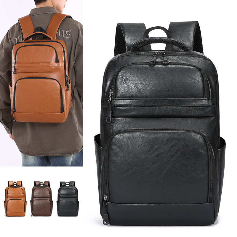 Men's High-End Large-Capacity Business Backpack, Men's Backpack for Commuting, Travel, Computer Bag, Business Trip, Casual and Versatile Backpack