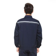 春秋新款長袖工作服電焊工服防靜電工裝套裝企業勞保服可印logo