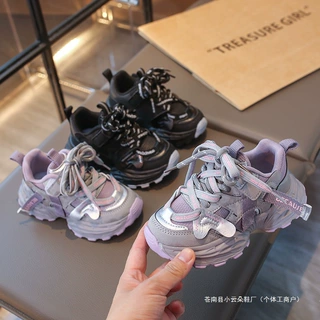 女童网鞋鞋子男童2026跑步鞋老爹鞋儿童小女孩运动鞋新款双网春秋