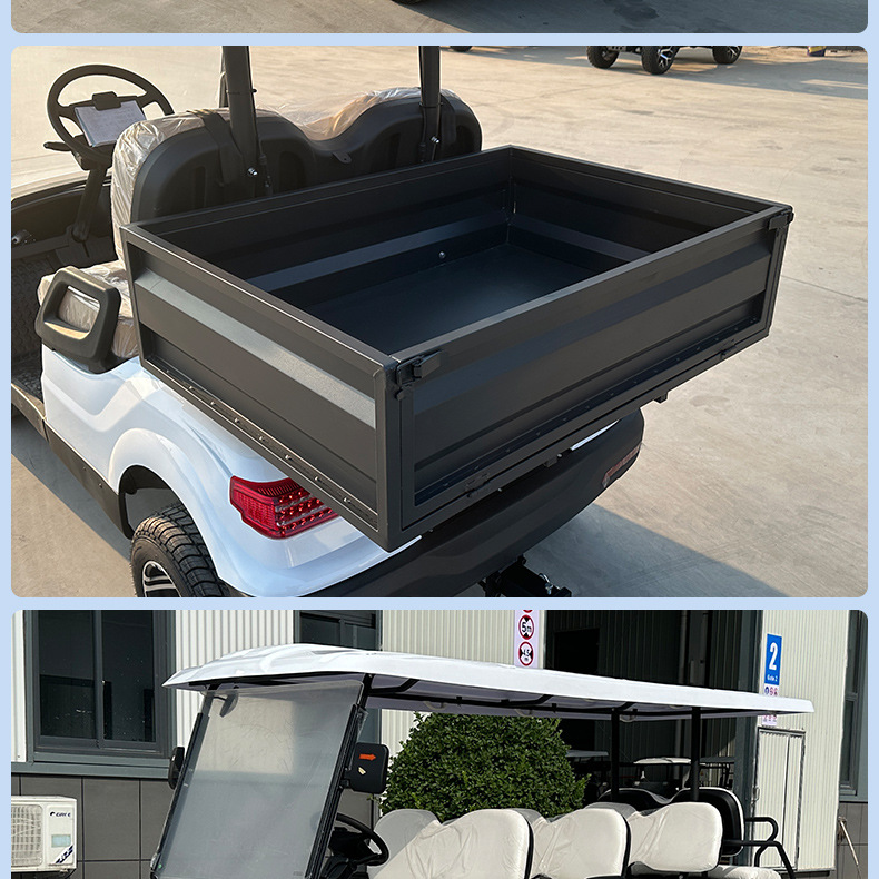 Xinda Road foreign trade exports electric golf carts modified for hotels and resorts, 2-seater golf carts with a basket